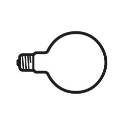 LED Lamp 2W E27 230V 2700K G125 Non Dimmmable